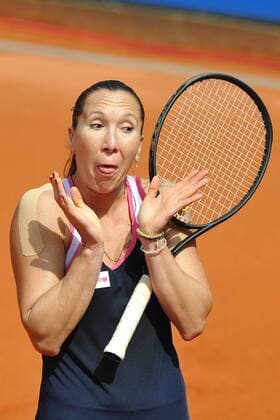 Jelena Jankovic (Serbien) (Platz 16)kaspert rum, unzufrieden EP_BSR