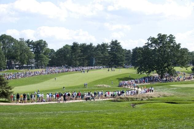 June 15, 2013 - New York, U.S. - June 15 2013: A general view of the 4th far way during the third round at the 113th U.S. Open National Championship at the Merion Golf Club in Ardmore, Pa. Golf 2013: US Open JUN 15 - ZUMAcw2