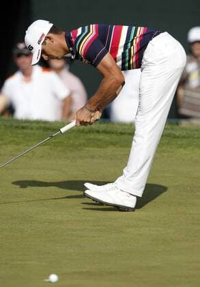 June 15, 2013 - Ardmore, PA, USA - Billy Horschel misses a putt on the 8th green during the third round of the 2013 U.S. Open at the Merion Golf Club East Course in Ardmore, Pennsylvania, on Saturday, June 15, 2013. U.S. Open, third round - ZUMAm67
