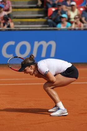 Simona Halep, ROM, winning her first final at Nürnberger Versicherungscup 2013 in Nürnberg; 15 06 2013 -
