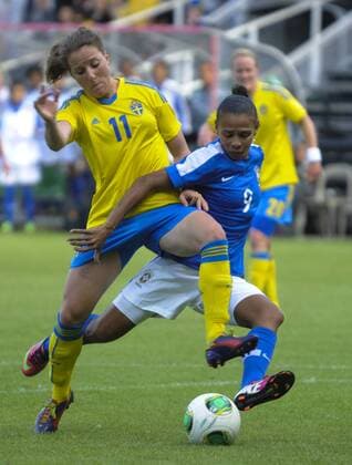 Stockholm, SWE - BRA - Antonia Göransson SWE 11 - Geovania BRA 9 - KPkod 08002 