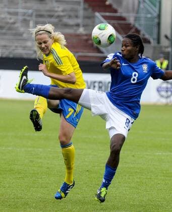 Stockholm, SWE - BRA - Lisa Dahlqvist SWE 7 - Formiga BRA 8 - KPkod 08002 