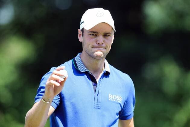 Martin KAYMER (GER) auf dem Green Einzelbild, angeschnitten, angeschnittenes einzelmotiv, halbfigur, halbe Figur, quer, querformat, horizontal, landscape, Aktion, EP_ckt