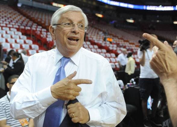 June 20, 2013 - Miami, FL, USA - Commissioner David Stern prior to the start of play in Game 7 of the NBA Basketball Herren USA Finals between the Miami Heat and the San Antonio Spurs at the AmericanAirlines Arena in Miami, Florida, on Thursday, June 20, 2013. Game 7 of the NBA Basketball Herren USA Finals: San Antonio at Miami - ZUMAm67