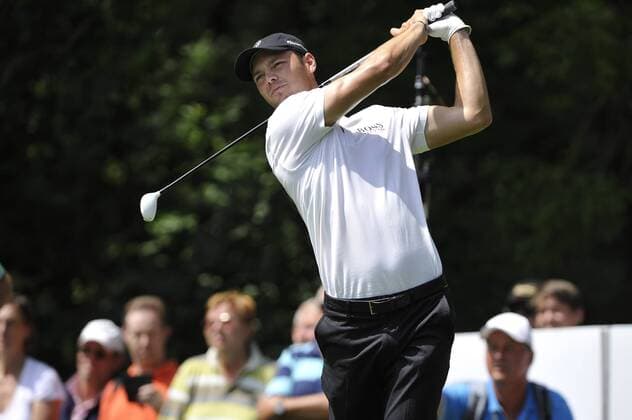 Martin KAYMER (GER),Aktion,Einzelbild,angeschnittenes Einzelmotiv,Halbfigur,halbe Figur. GOLF,BMW International Open 2013 am 21.06.2013 in München Eichenried.