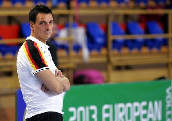 21.06.2013 Subotica - Israel-Germany CEV European League Women volleyball Giovanni Guidetti Germany head coach : 