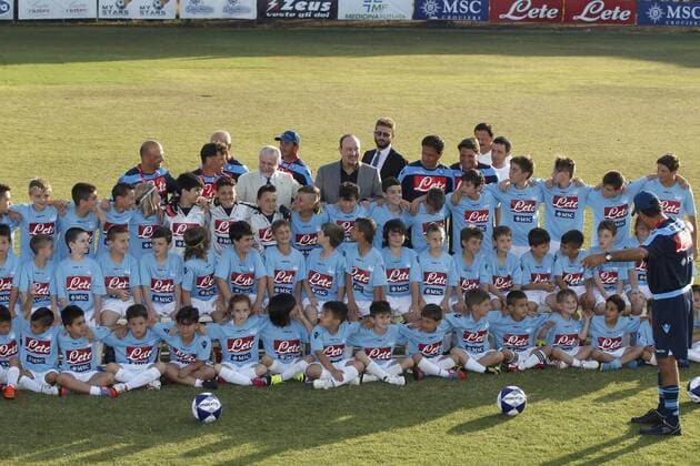 Napoli president Aurelio De Laurentiis, Rafael Benitez - Castel Volturno 21 6 2013 - Centro sportivo SSC Napoli - 2013 2013 Serie A -