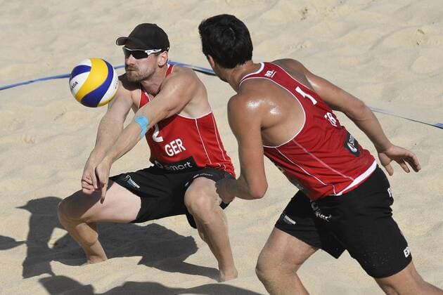 Jonathan Erdmann Kai Matysik Germany Roma 22 6 2013 FIVB Beach Volleyball World Tour Smart Grand Slam Rome 2013 andreaxstaccioli