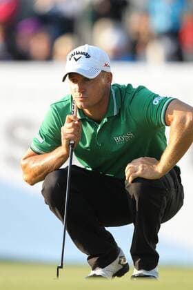 Alex NOREN (SWE) auf dem Green beim lesen der Puttlinie EP_ckt