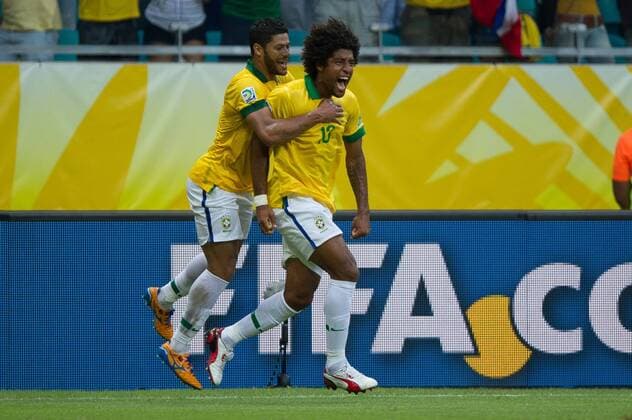 Dante und Hulk, Torjubel - Italien - Brasilien Arena Fonte Nova. Salvador BA - 22 06 2013. x(2113)xMauroxAkinxNassorx xFotoax  (17132)