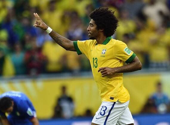 June 22, 2013 - Salvador, Bahia, Brazil - The Brazil defender DANTE, celebrating his score during the match Between Brazil vs Italy at Arena Fonte Nova Stadium. Soccer 2013- Confederations Cup Brazil 2013 - Brazil vs Italy.  - ZUMAm11