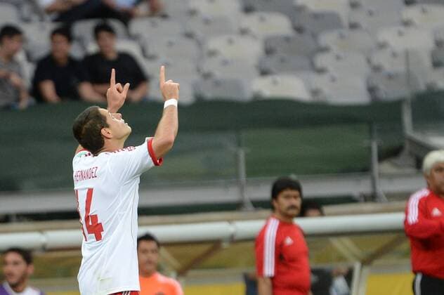 BELO HORIZONTE, MG - 22 06 2013: Japan - Mexiko - Javier Hernandez (Chicharito) ( x(11)xCelsoxPupox xFotoarenax  (17133) JapÃ£o x MÃ©xico