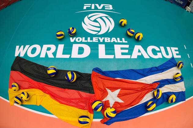Volleyball, FIVB World League, Deutschland vs. Kuba 22.06.13, Arena Bremen, Bremen Feature Volleyball World League