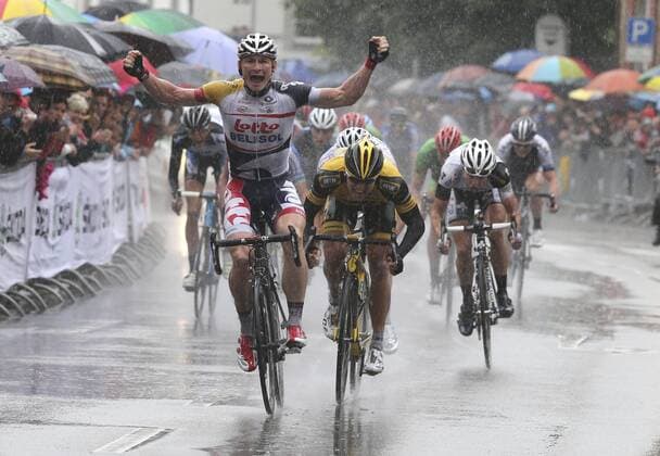 RADSPORT - DM EINER STRASSENFAHREN ELITE - 22.06.2013, SIEGER ANDRE GREIPEL (GER LOTTO BELISOL) VOR GERALD CIOLEK (MTN), -