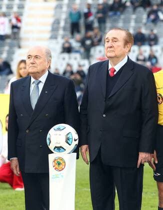 FIFA Präsident Joseph Blatter (L) und Nicolas Leoz -. Copa America 2011. Foto: JavierGarciaMartino Photogamma.