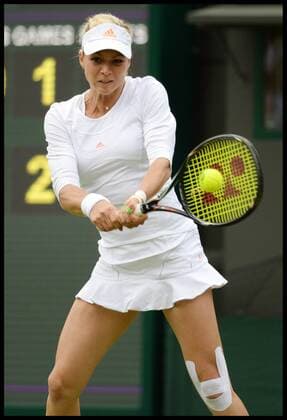 Maria Kirilenko on court No1 at the Wimbledon Tennis Championships. Tuesday, 25th June 2013 AndrewxParsonsx xi-Images  IIM-0142-0060