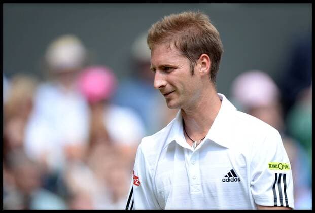 Florian Mayer on Centre Court at the Wimbledon Tennis Championships. Tuesday, 25th June 2013 AndrewxParsonsx xi-Images  IIM-0142-0075