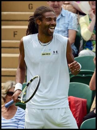 Dustin Brown on Day 3 of The Wimbledon Lawn Tennis Championships, Wimbledon, London, United Kingdom Wednesday, 26th June 2013 AndrewxParsonsx xi-Images  IIM-0146-0043