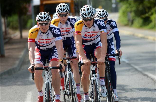 Andre Greipel (Dui) - Jurgen Roelandts (Bel) CYCLISME : Entrainement Equipe Lotto Belisol - Tour De France - Porto Vecchio - 26 06 2013 Photonews Panoramic SteveDarcisofBelgiumpicturedduringhispressconferenceannoncinghiswithdrawof thechampionshipsWimbledon2013 atWimbledonLondonEngland2ßJune2013- PicturebyPhilippeCrochet PhotoNews 