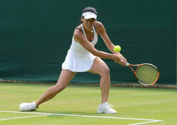 Tennis - 2013 Wimbledon Championships - Ladies Singles second Round on Court 18. Su Wei Hsieh - TPE 