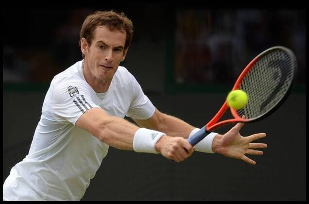 Andrew - Andy - Murray of Great Britain during his Gentlemen s Singles in Court One on his second round match on day three of the Wimbledon Lawn Tennis Championships Wimbledon, London, United Kingdom Wednesday, 26th June 2013 AndrewxParsonsx xi-Images  IIM-0146-0090