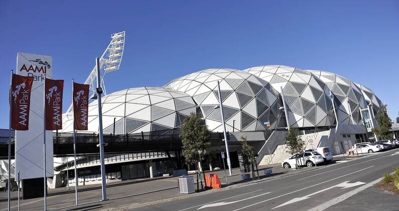 Rugby Union - 2013 British & Irish Lions Tour of Australia - Melbourne Rebels vs. British & Irish Lions. General view of AAMI Park before the International Tour Match between the Melbourne Rebels and the British & Irish Lions at AAMI Park on June 25, 2013 in Melbourne, Australia. 