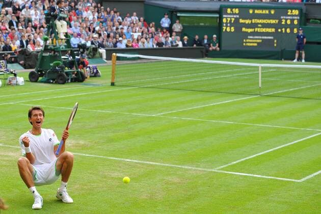 Roger Federer (Sui) vs Sergiy Stakhovsky (Ukr) TENNIS : Wimbledon 2013 - 26 06 2013 TennisMagazine Panoramic 