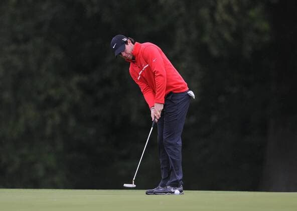 27.06.2013 Maynooth, Ireland. Rory Mcilroy putts on the 15th green (started back 9) during the first round of the Irish Open from Carton House Golf Club xTommyxGrealyx  ActionPlus27494
