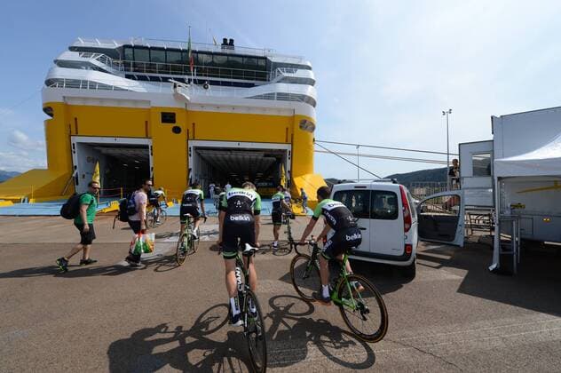 2013, conferenze stampa vigilia Tour de France 2013, Belkin 2013, Porto Vecchio nave Mega Smeralda 