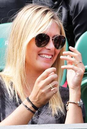 Maria Sharapova sits in the stands in Court 3 at the Wimbledon Tennis Championships, Thursday, 27th June 2013 Picture by StephenxLock i-Images StephenxLockx xi-Images  IIM-0153-0026