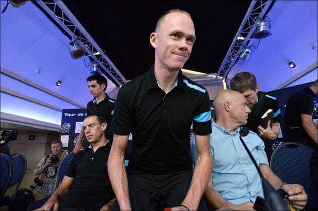 Christopher Froome (Great Britain Team Sky) CYCLISME : Equipe Sky - Tour De France - 27 06 2013 Photonews Panoramic 