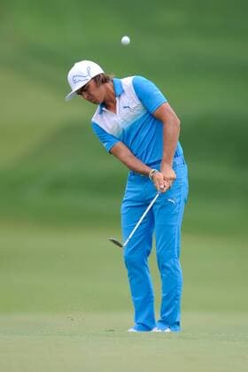 June 27, 2013 - Ricky Fowler chips onto hole fourteen during opening round play at the AT&T National at Congressional Country Club in Bethesda MD. Golf 2013: AT&T National JUN 27 - ZUMAcjm