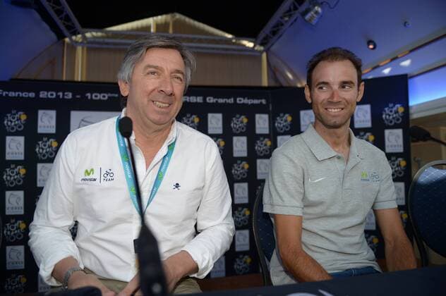 2013, conferenze stampa 2 vigilia Tour de France 2013, Movistar 2013, Valverde Alejandro, Unzue Eusebio, Porto Vecchio nave Mega Smeralda 