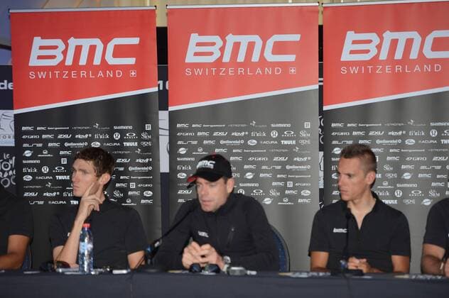 2013, conferenze stampa 2 vigilia Tour de France 2013, Bmc 2013, Van Avermaet Greg, Evans Cadel, Gilbert Philippe, Porto Vecchio nave Mega Smeralda 