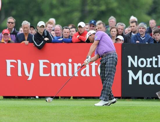 27.06.2013 Maynooth, Ireland. Graeme McDowell drives from the 5th tee during the second round of the Irish Open from Carton House Golf Club xTommyxGrealyx  ActionPlus00000127776