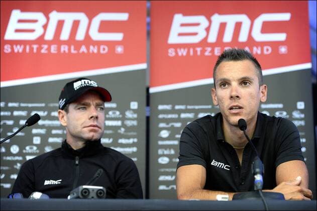 Philippe Gilbert (Belgium BMC Racing Team) - Cadel Evans (Australia BMC Racing Team) Tour de France 2013 - Porto Vecchio - 28 06 2013 xPhotonewsx 