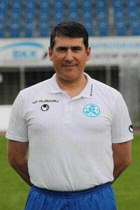 Fußball, Trainerhistorie, Stuttgarter Kickers Trainer Massimo Morales (Kickers). Fototermin Stuttgarter Kickers 2013-2014 . Stuttgart, GER, 27.06.2013 ,3. Liga 2013 2014.