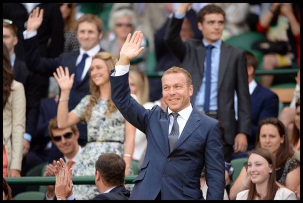 Great Britain s Olympians Sir Chris Hoy in the royal box at The Wimbledon Tennis Championships The All England Lawn Tennis Club, Wimbledon, United Kingdom Saturday, 29th June 2013 AndrewxParsonsx xi-Images  IIM-0161-0015
