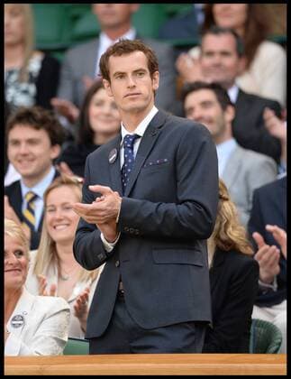 Great Britain s Olympians Andy Murray in the royal box at The Wimbledon Tennis Championships The All England Lawn Tennis Club, Wimbledon, United Kingdom Saturday, 29th June 2013 AndrewxParsonsx xi-Images  IIM-0161-0017