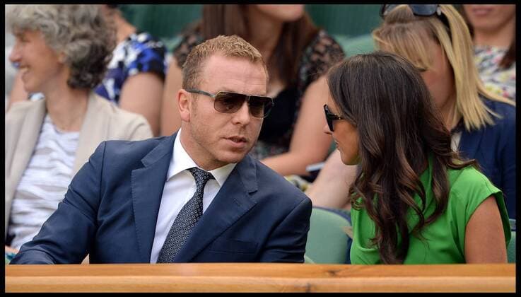 Great Britain s Olympians Sir Chris Hoy and his wife Sarra Kemp in the royal box at The Wimbledon Tennis Championships The All England Lawn Tennis Club, Wimbledon, United Kingdom Saturday, 29th June 2013 AndrewxParsonsx xi-Images  IIM-0161-0020