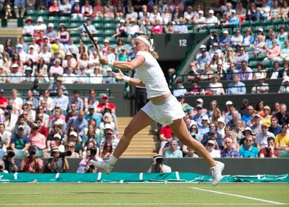 PROPAGANDA20130629 Tennis: Wimbledon Championship 2013, Petra Kvitova (CZE) during the Ladies Singles 3rd Round match on day six of the Wimbledon Lawn Tennis Championships at the All England Lawn Tennis and Croquet Club. xHOCHxZWEIx xPropagandax 