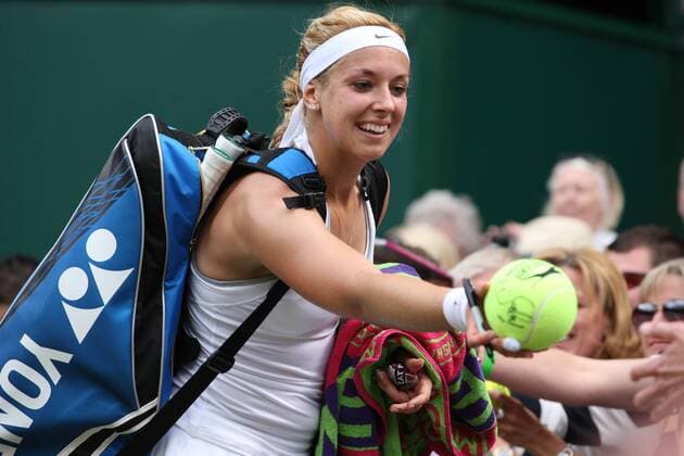 01.07.2013. Wimbledon, London, England. Day Seven of the The Wimbledon Tennis Championships 2013 held at The All England Lawn Tennis and Croquet Club, London, England, UK. Sabine Lisicki ( GER ) Lisicki, the 23rd seed, won the fourth-round encounter 6-2 1-6 6-4 on Centre Court. xKieranxGalvinx  ActionPlus11425545