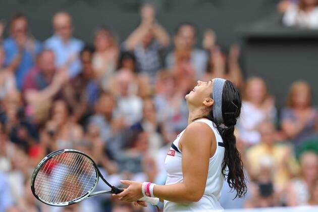 Marion Bartoli (Fra) TENNIS : Wimbledon 2013 - 04 07 2013 TennisMagazine Panoramic 
