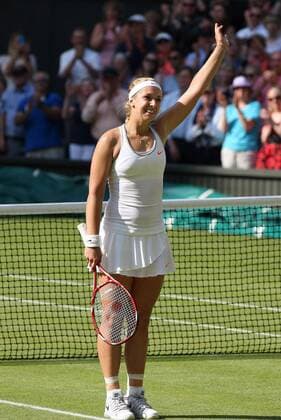 TENNIS - WTA, Wimbledon 2013 LONDON,ENGLAND,04.JUL.13 - TENNIS - WTA Tennis Damen Tour, Wimbledon 2013, Grand Slam. Bild zeigt den Jubel von Sabine Lisicki (GER). 