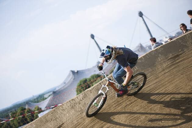 x Games Munich 2013, Olympiapark, Muenchen. 28. 06 2013 im Bild: Kelly McGarry Mountainbike Slopestyle Â