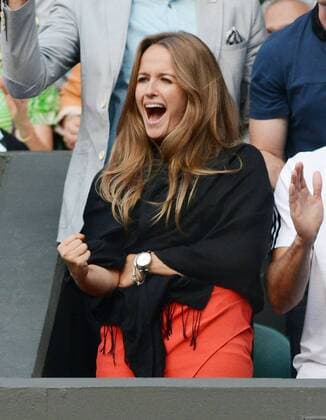 Tennis - 2013 Wimbledon Championships - Mens SemiFinal Andy Murray girlfriend Kim Sears celebrates 