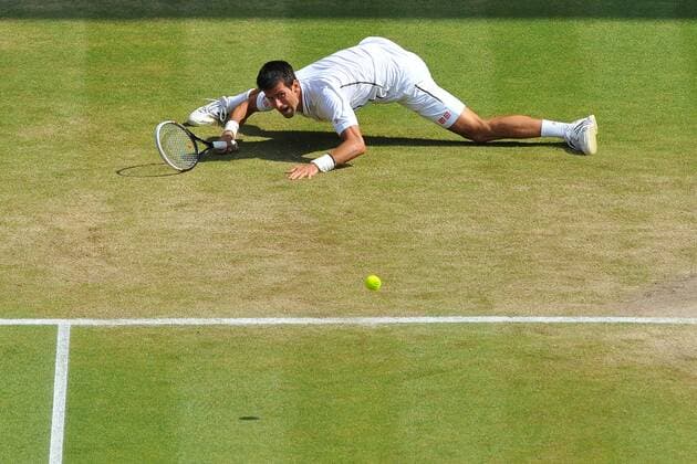 Novak Djokovic (Ser) TENNIS : Wimbledon 2013 - 06 07 2013 TennisMagazine Panoramic 