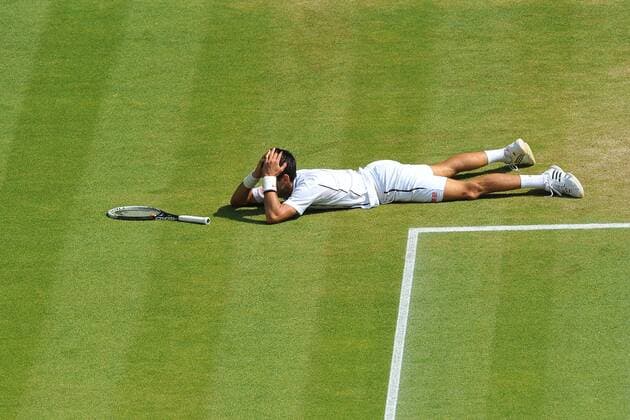 Novak Djokovic (Ser) TENNIS : Wimbledon 2013 - 06 07 2013 TennisMagazine Panoramic 