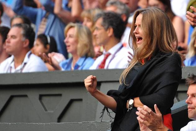 Andy Murray (GB) girlfriend Kim Sears TENNIS : Wimbledon 2013 - TennisMagazine Panoramic 