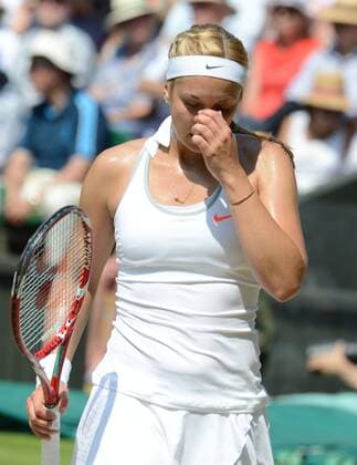 Tennis - 2013 Wimbledon Championships - Womens Final Sabine Lisicki shows her dejection 